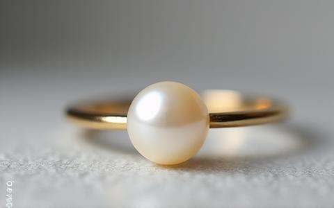 18Kゴールドとアコヤ真珠のリング